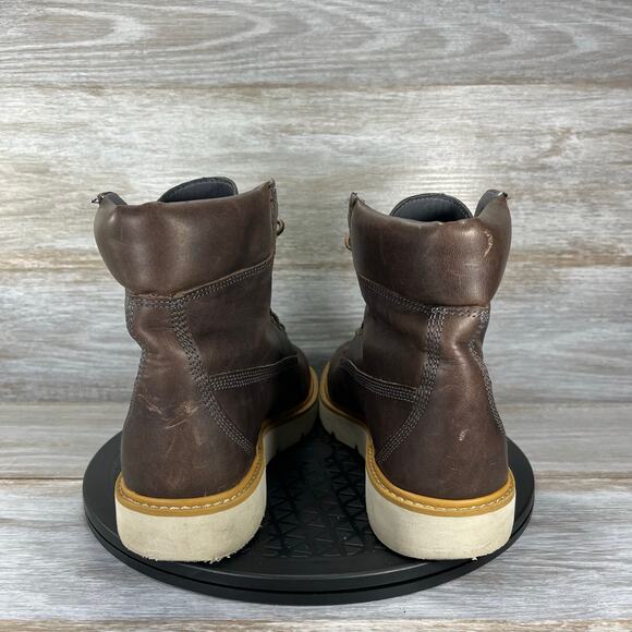 Timberland Women's Sensorflex Brown Leather Sneakers Boots Size 11 - Picture 4 of 9